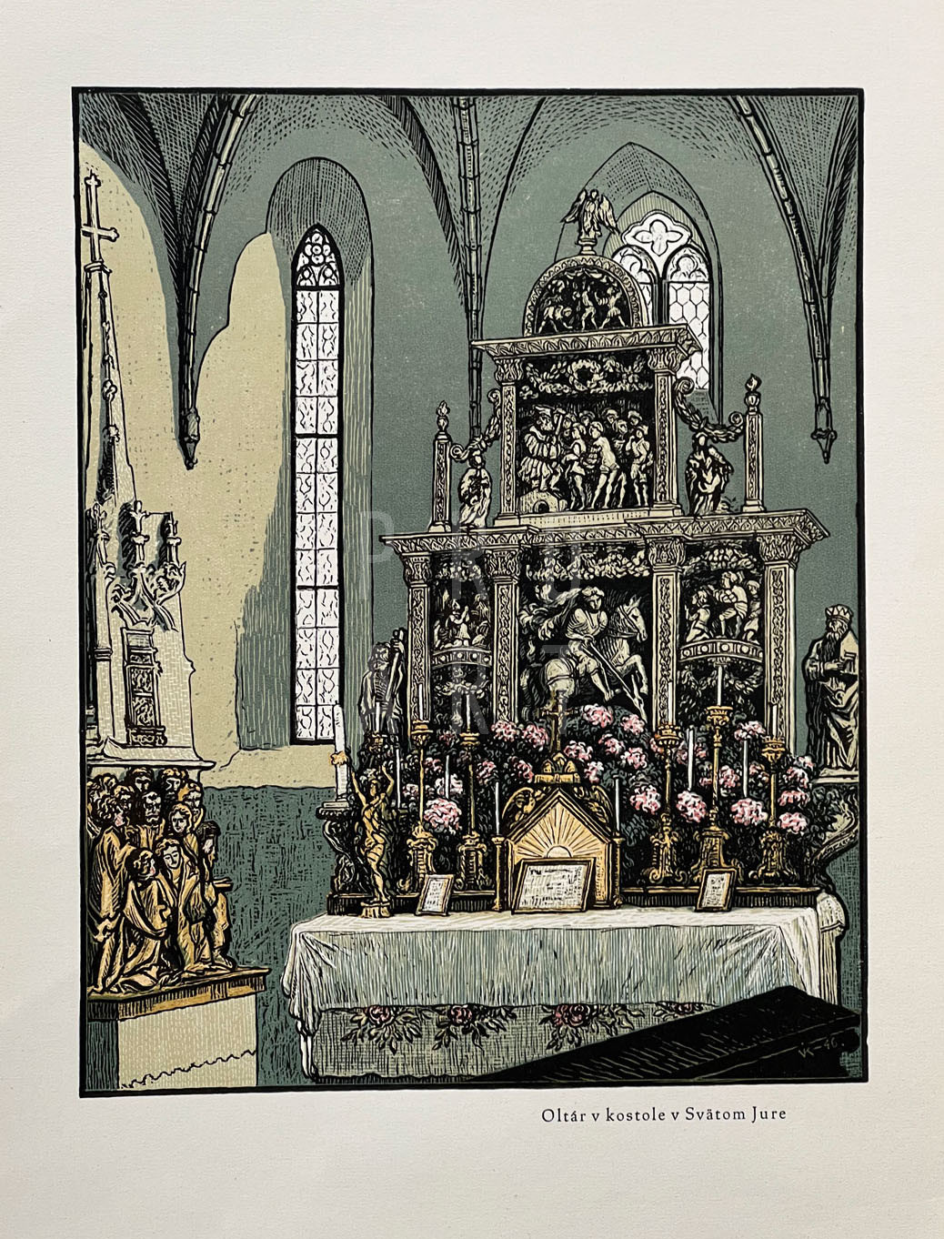 Oltár v kostole v Svätom Jure
